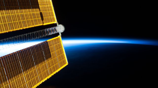 The International Space Station soars into a sunrise every 90 minutes, each and every day.