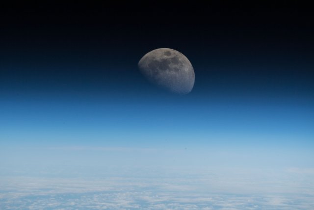 Posted to Twitter by @Astro_Alex, European Space Agency astronaut Alexander Gerst, this image shows our planet's Moon as seen from the International Space Station.