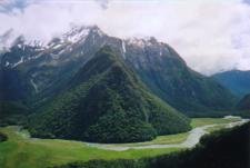 Photo of Routeburn Flats, on the Routeburn Track in New Zealand.