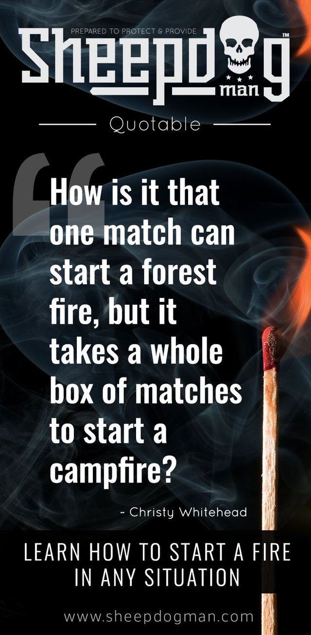 Learn How to Start A Fire In any Situation