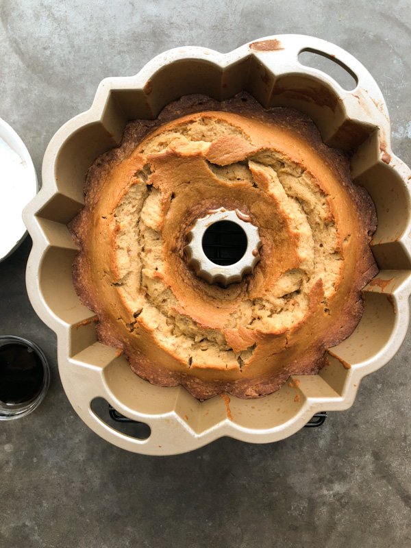 Spiced Brown Sugar Pound Cake with Rum Molasses Glaze is the perfect way to build community! Find the recipe on Shutterbean.com