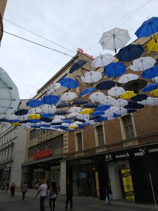 Cool umbrellas in Brno