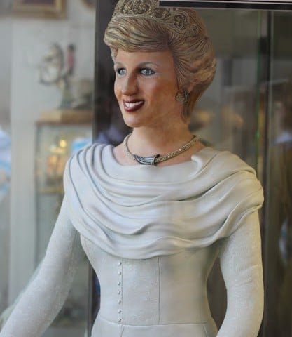 Princess Diana made of marzipan