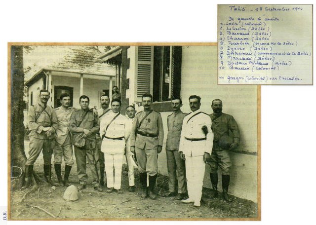 Officers in Tahiti