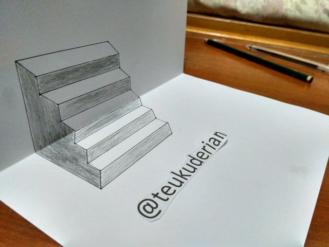 3d Drawing Stairs Optical Illusion Steemit