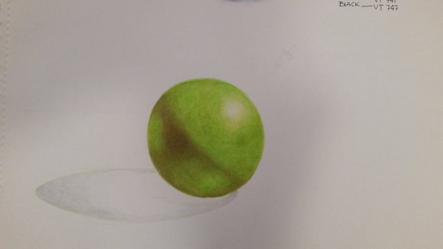 incomplete green sphere