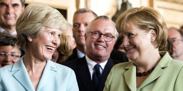 Angela Merkel und Friede Springer