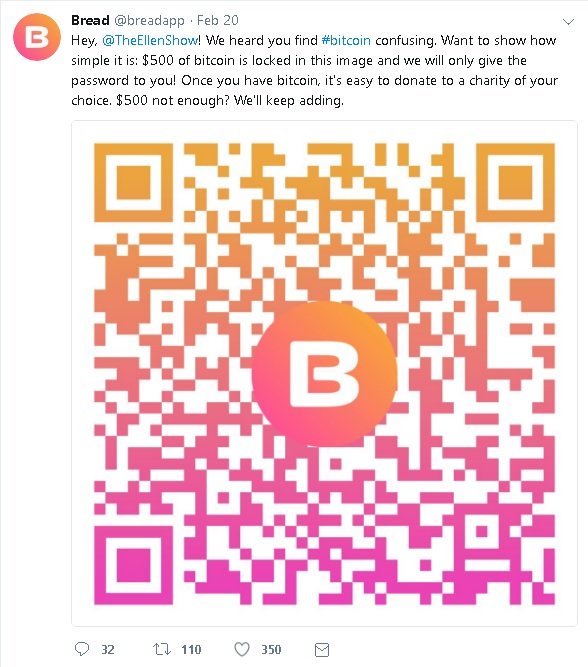 bread app ellen bitcoin