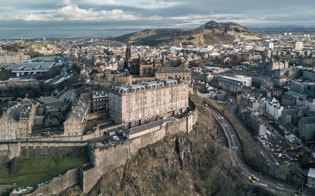 Edinburgh Castle // Holyrood Park drone