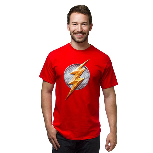 Justice League Flash T-Shirt - Red, M