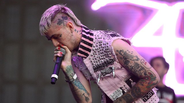 lil peep performing at a concert