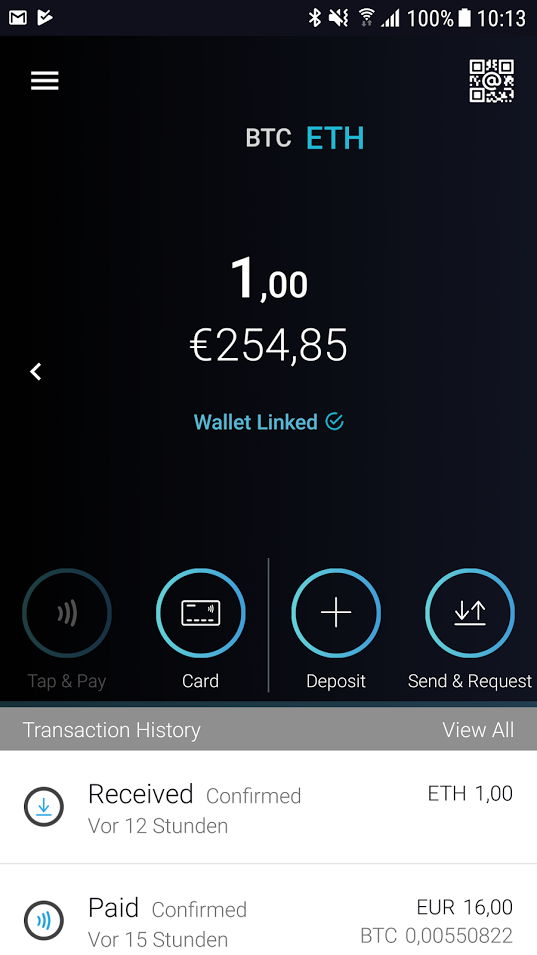 Tenx Wallet Balance