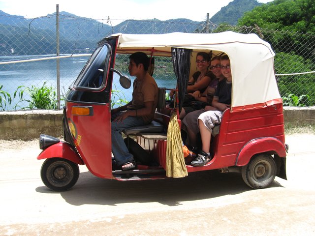 tuk tuk from Lake Atitlan