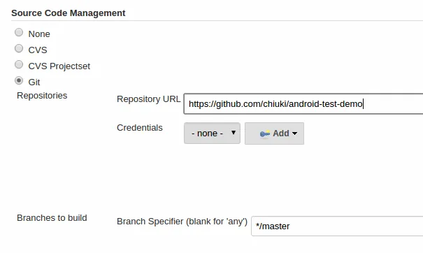 Create new Jenkins job and clone Git repo