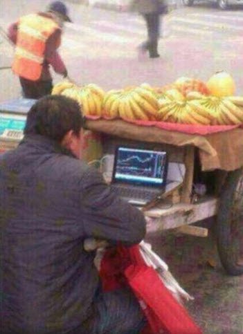 Banana guy trading stocks