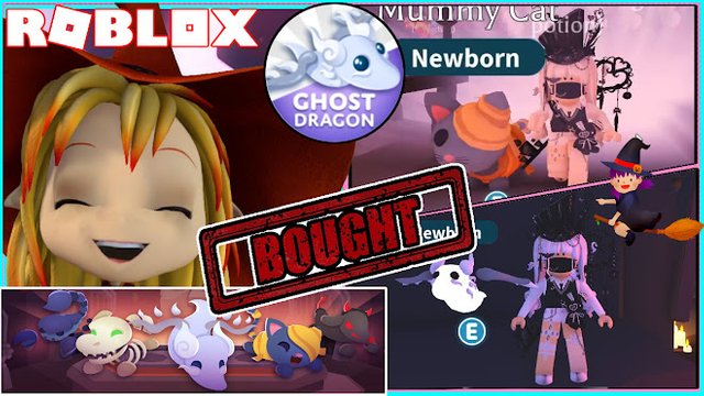 ROBLOX ADOPT ME! GETTING GHOST DRAGON, ALL PETS AND ITEMS IN HALLOWEEN UPDATE 2021
