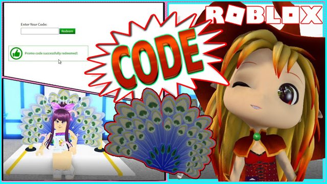 ROBLOX PROMO CODES! Roblox Code for WINTERY PEACOCK TAIL