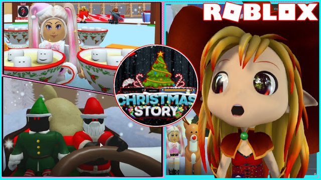 ROBLOX CHRISTMAS STORY! FIGHTING OFF EVIL SANTA and REINDEERS