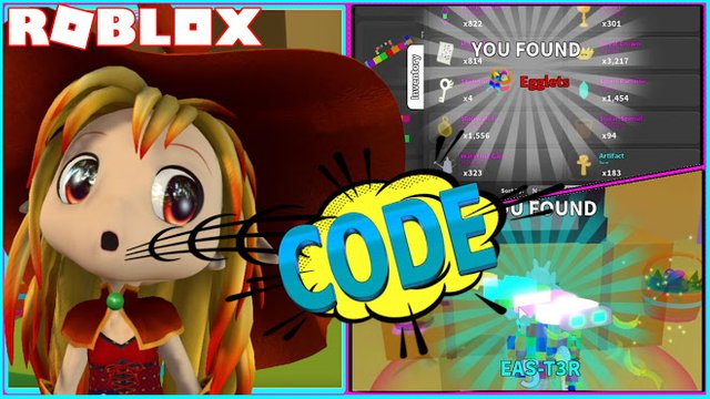 Roblox Gameplay Ghost Simulator Code Opening My Prize Eggs From Easter Event Steemit
