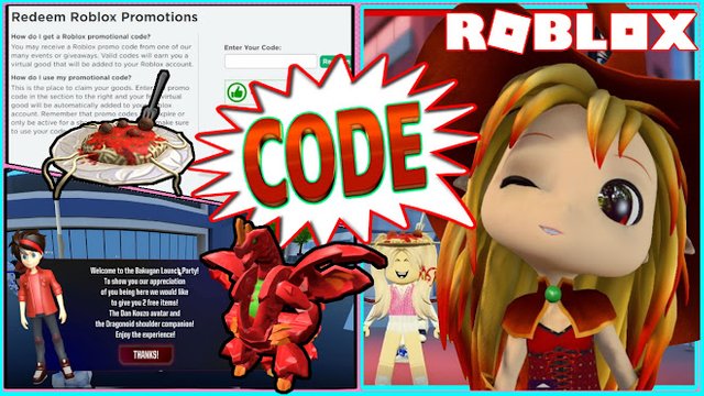 ROBLOX PROMO CODES! FREE PASTA HAT AND DRAGO COMPANION ROBLOX ITEM