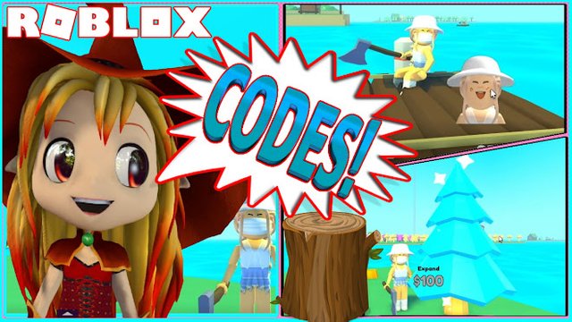 ROBLOX TIMBER! CODES, CHOPPING DOWN THE RUINS ISLAND TREE AND REBIRTHS