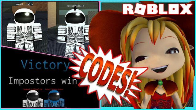 ROBLOX IMPOSTOR! TWO NEW CODES and FINALLY GOT TO BE IMPOSTOR