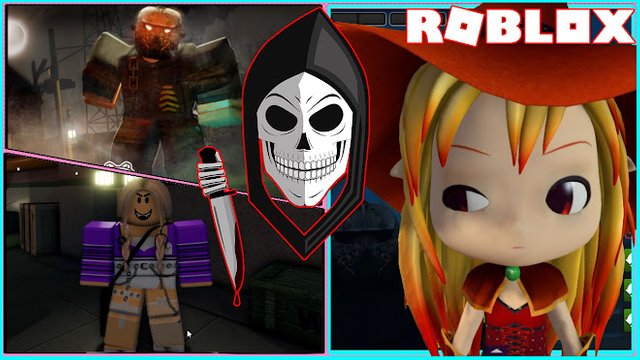ROBLOX ESCAPE THE DARKNESS! WINNING AS SURVIVOR AND THE BUTCHER