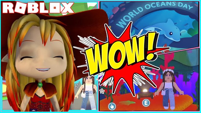 ROBLOX ADOPT ME! WORLD OCEANS DAY! FREE STROLLER AND MUSICAL CONCH