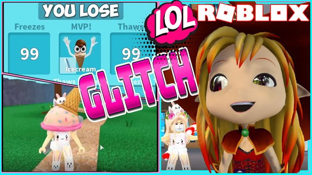 ROBLOX ICEBREAKER! GAME GLITCHED! ICE CREAM BOSS WON WITH 99 FREEZES and THAWS