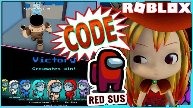 ROBLOX AMONGST US! CODE! IT IS TRUE RED IS ALWAYS SUS IN AMONG US