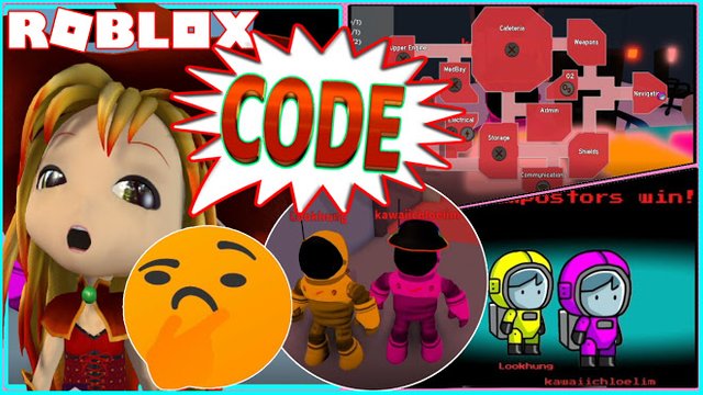 ROBLOX AMONGST US! AMONG US CODE! Finally GOT TO BE IMPOSTOR AND WE WON