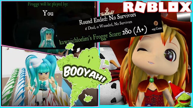 ROBLOX FROGGE! FROGGIE TRIED TO GET US and I BECAME THE FROG