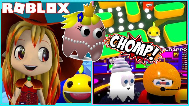 ROBLOX PAC BLOX! GOT TO BE PAC MAN and WON BOTH TIMES