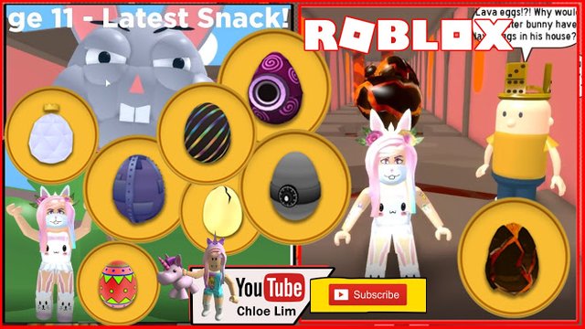 Roblox Gameplay Escape The Easter Bunny Obby 8 Hidden Eggs But