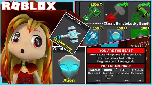 ROBLOX FLEE THE FACILITY! 4TH ANNIVERSARY UPDATE AND BUYING SOME SCI FI CRATES