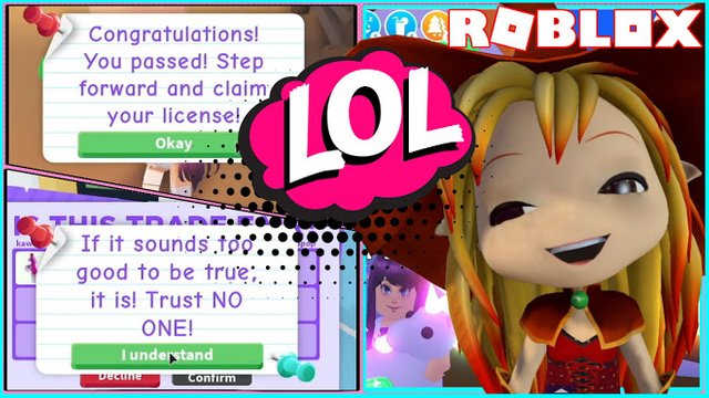 ROBLOX ADOPT ME! GETTING TRADING LICENSE for new TRADING UPDATE