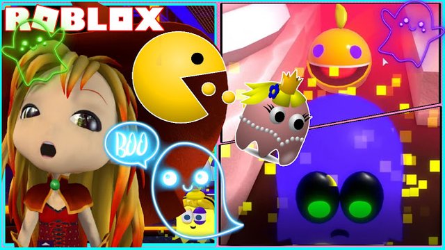 ROBLOX PAC-BLOX! HUNGRY TANGERINE and GHOSTLY SQUIDS
