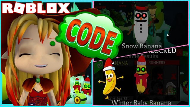 ROBLOX BANANA EATS! CODE and BUYING NEW WINTER BABY BANANA BEACON