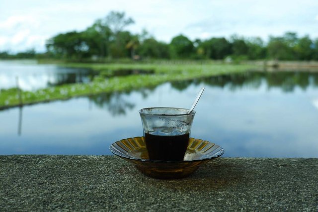 Kopi manis untuk pengakhir libur lebaran yang manis.