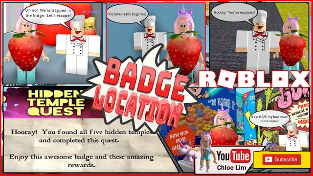 Roblox Gameplay Escape The Amazing Kitchen Obby Location Of All