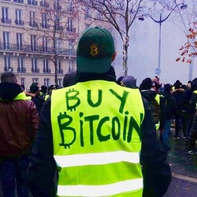 paris protests buy bitcoin