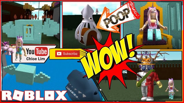 Roblox Gameplay Build A Boat For Treasure The Ghost Squid Poops