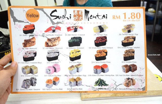 Sushi Mentai Grab Food / Hampir makan semua jenis sushi kat sushi mentai!