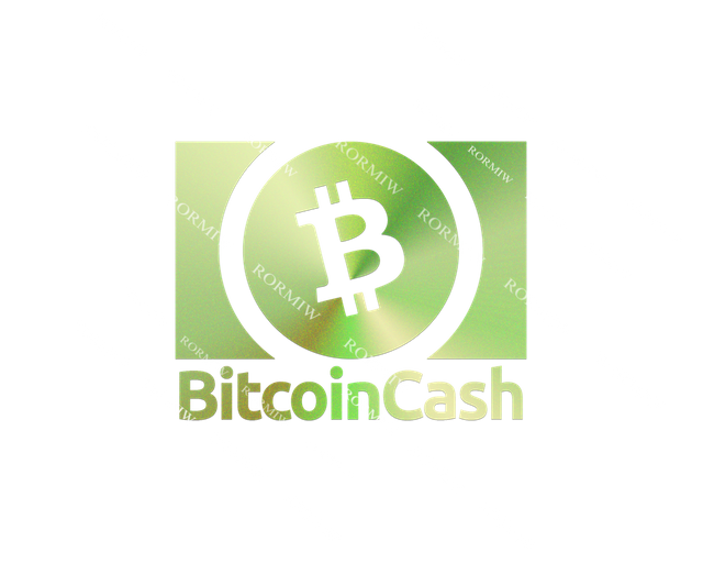 Bitcoin Cash Bch Laminated Metal Green Logo Design Now Available - 