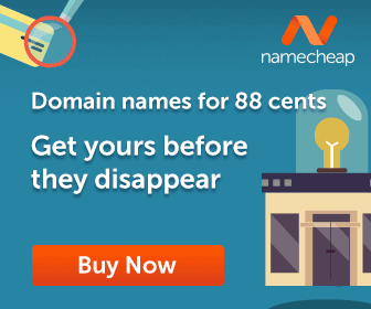 Domain names for just 88 cents!