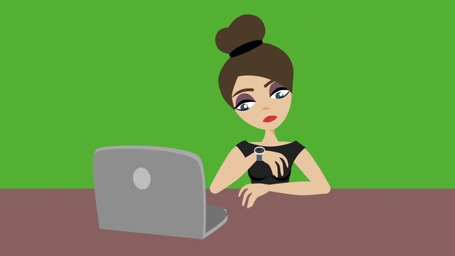 Image result for boredom cartoon girl