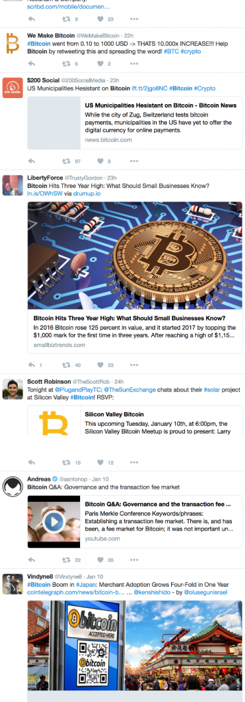 Bitcoin Twitter Feed