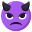 angry face with horns