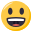 smiling face with open mouth