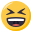 smiling face with open mouth & closed eyes